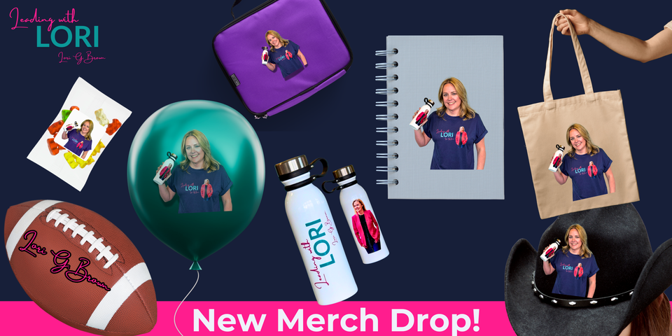 Leading with Lori Merch Drop? You Bet Your Branded Football It Is.