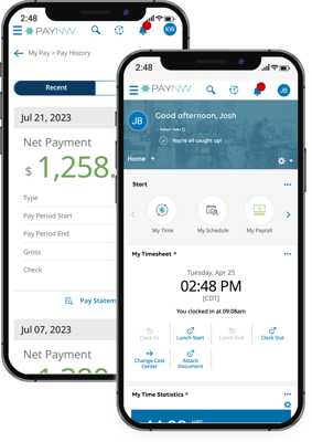 Payroll and HR Mobile App Screenshot