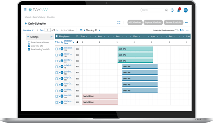 Scheduling Software Laptop Device