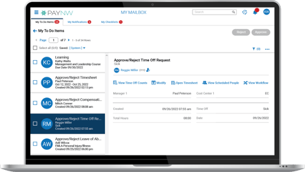 TLM Software Laptop Device Screenshot