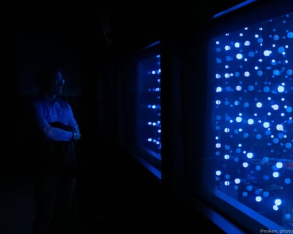 PayNorthwest CEO Mike Anderson in the KEXP Live Room Viewing Gallery