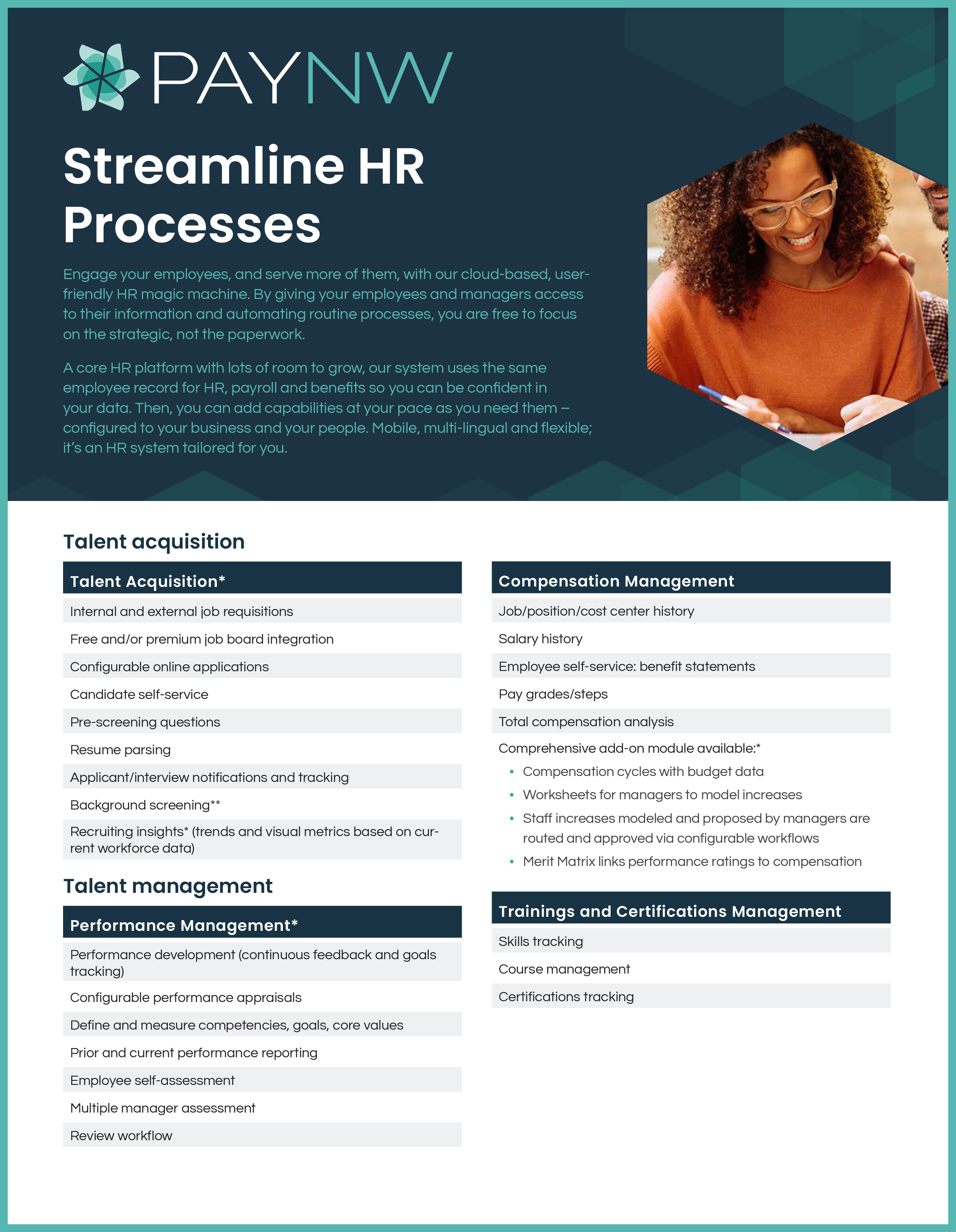 HR Feature List Download | PayNW