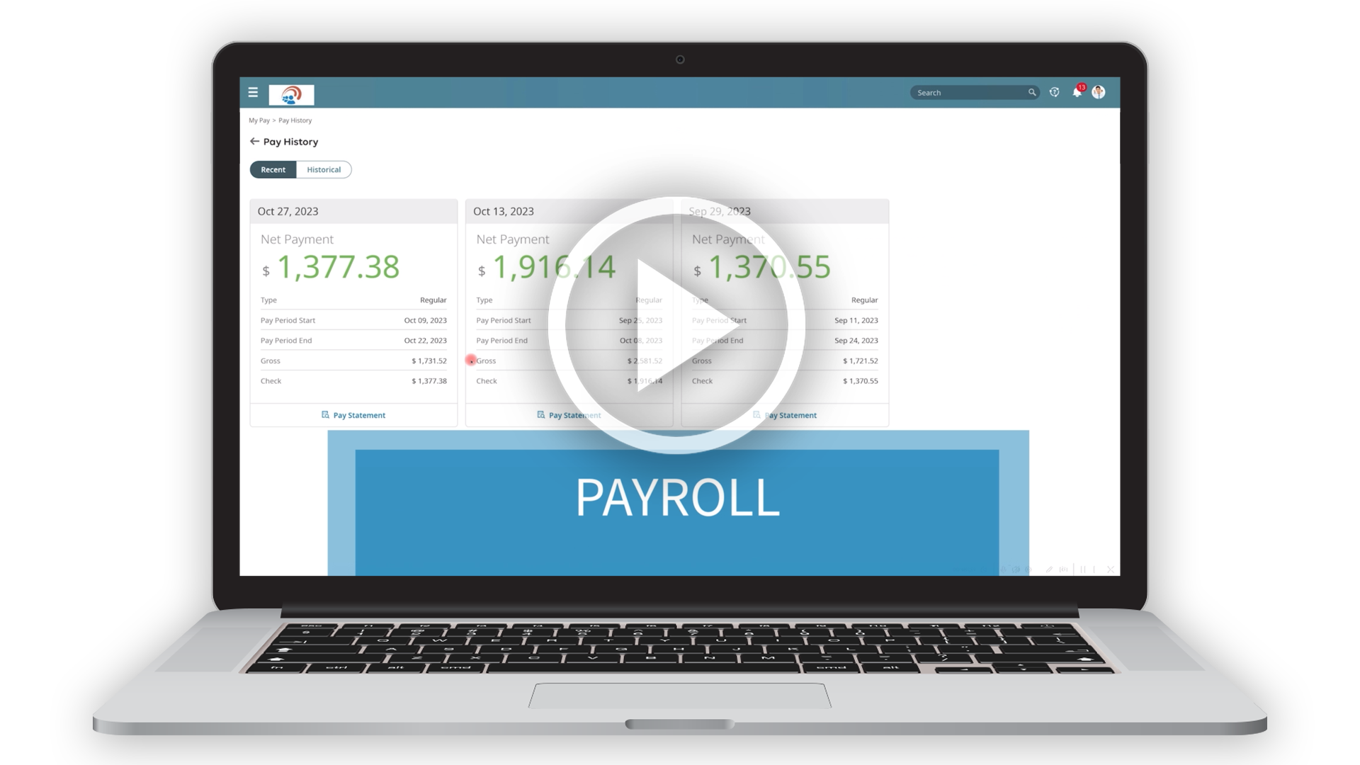 Payroll Software Demo Video Thumbnail Image