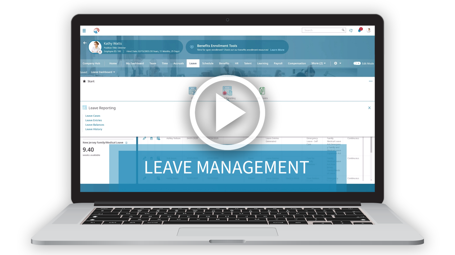 Leave Management Software Demo Video Thumbnail Image