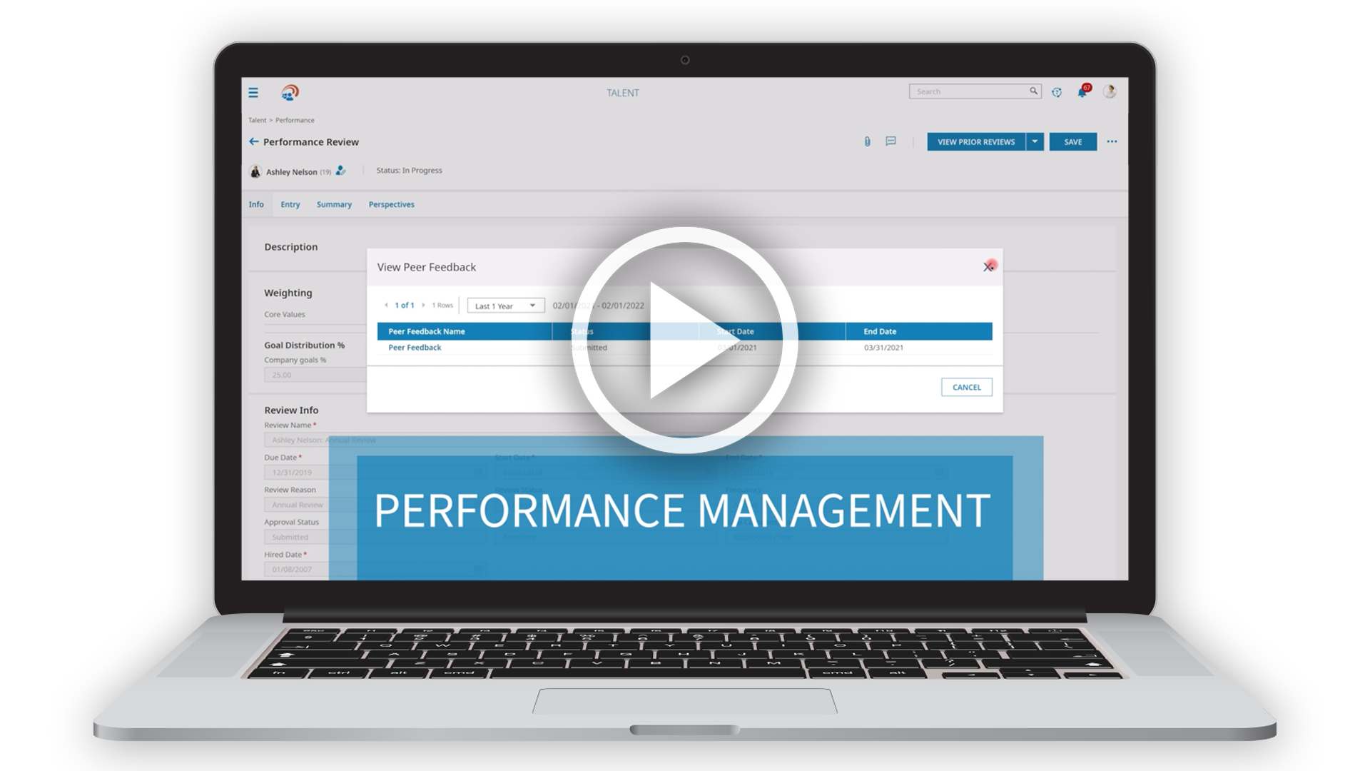Performance Management Software Demo Video Thumbnail Image