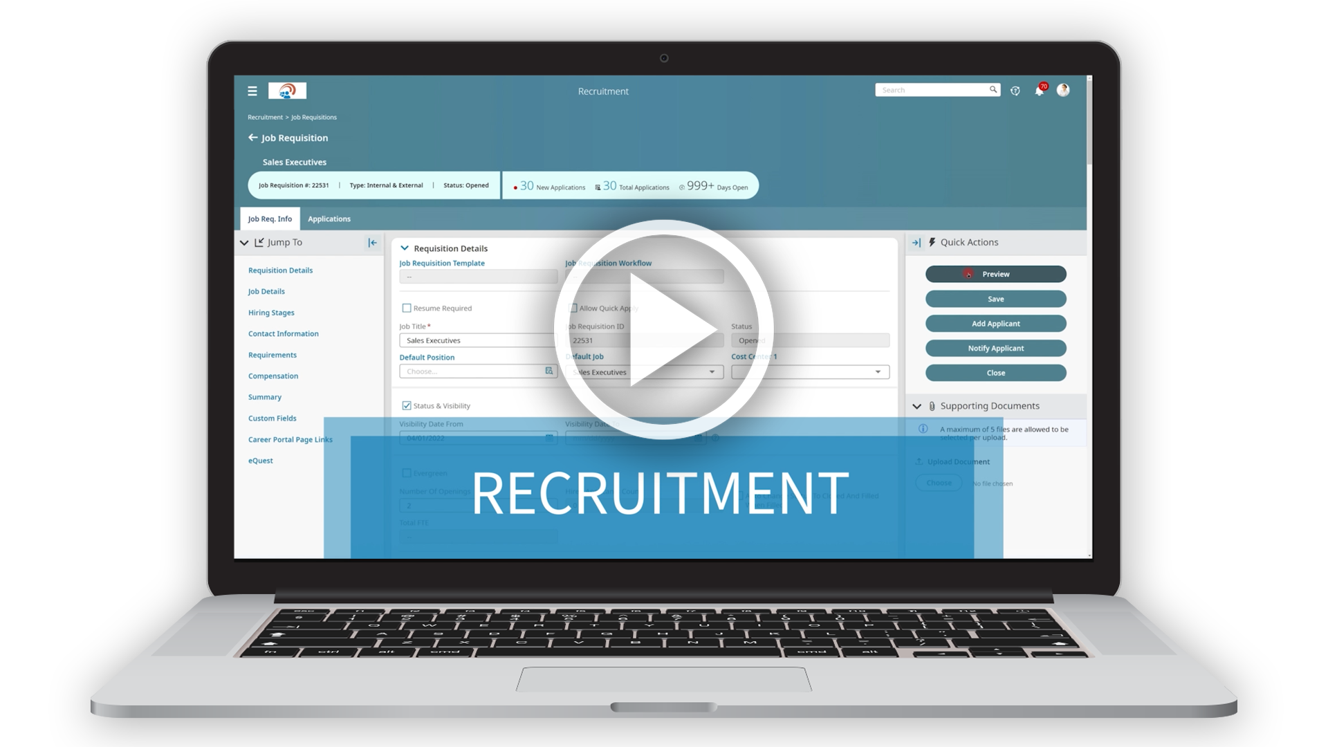 Recruitment Software Demo Video Thumbnail Image